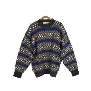 Vintage McGregor Sweater Crew Neck Acrylic Grandpa Ugly Geometric Size Large